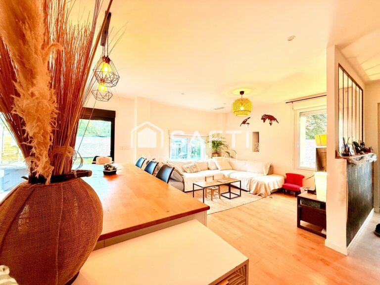 Maison plein pied, 4 chambres, jardin