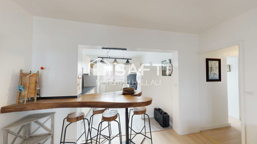 Apt t3 57 m2, au calme, rénovation complète