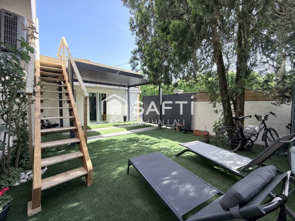Ensemble immobilier : Studio et T3, jardin, parking
