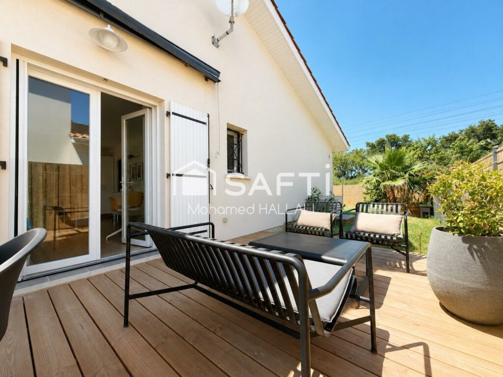 Plain-pied 70 m², avec terrasse, jardin, parkings
