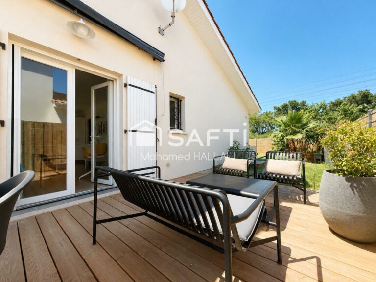 Plain-pied 70 m², avec terrasse, jardin, parkings