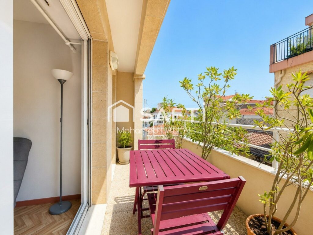 Arcachon Ville d&rsquo;Été – 44 m², balcon et terrasse